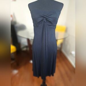 Black strapless dress